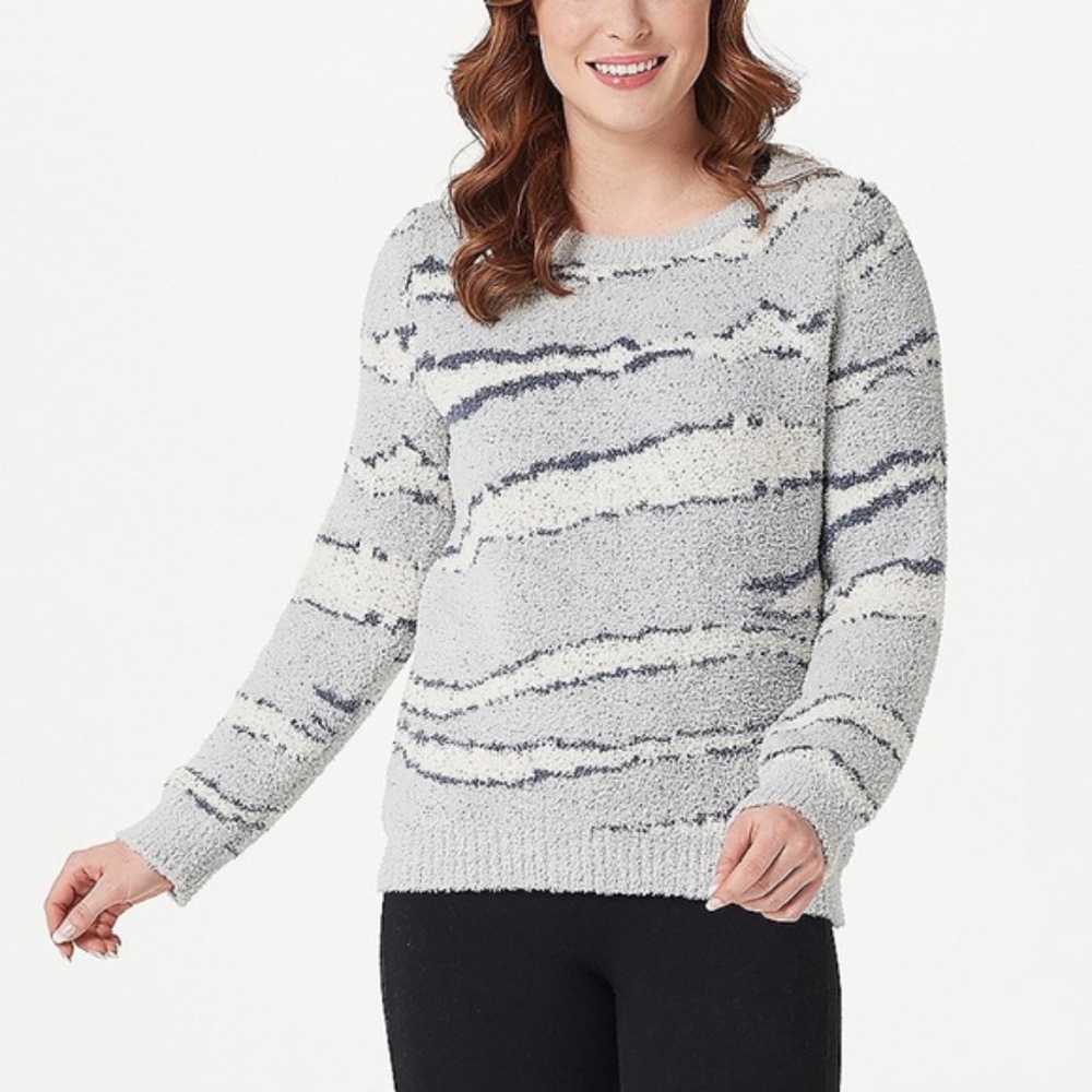 Barefoot Dreams CozyChic Seaside CrewNeck Pullover